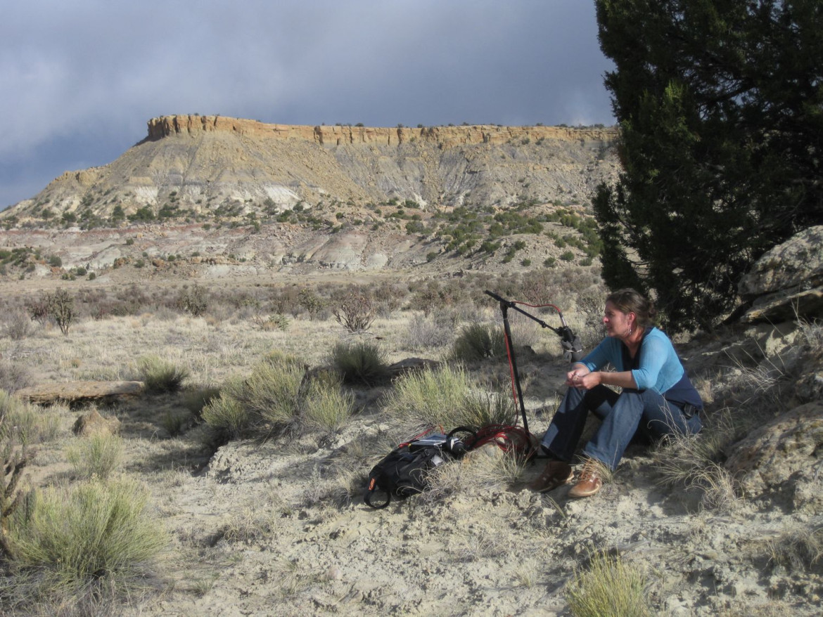 Steve Peters, The Very Rich Hours (2009). Recording session with poet Lisa Gill at the Ojito Wilderness